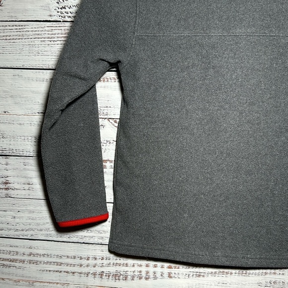 Under Armour Quarter Zip Jacket Gray and Red Size 6 - Picture 13 of 15